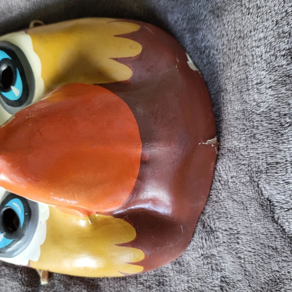 Vintage paper machet mask bird